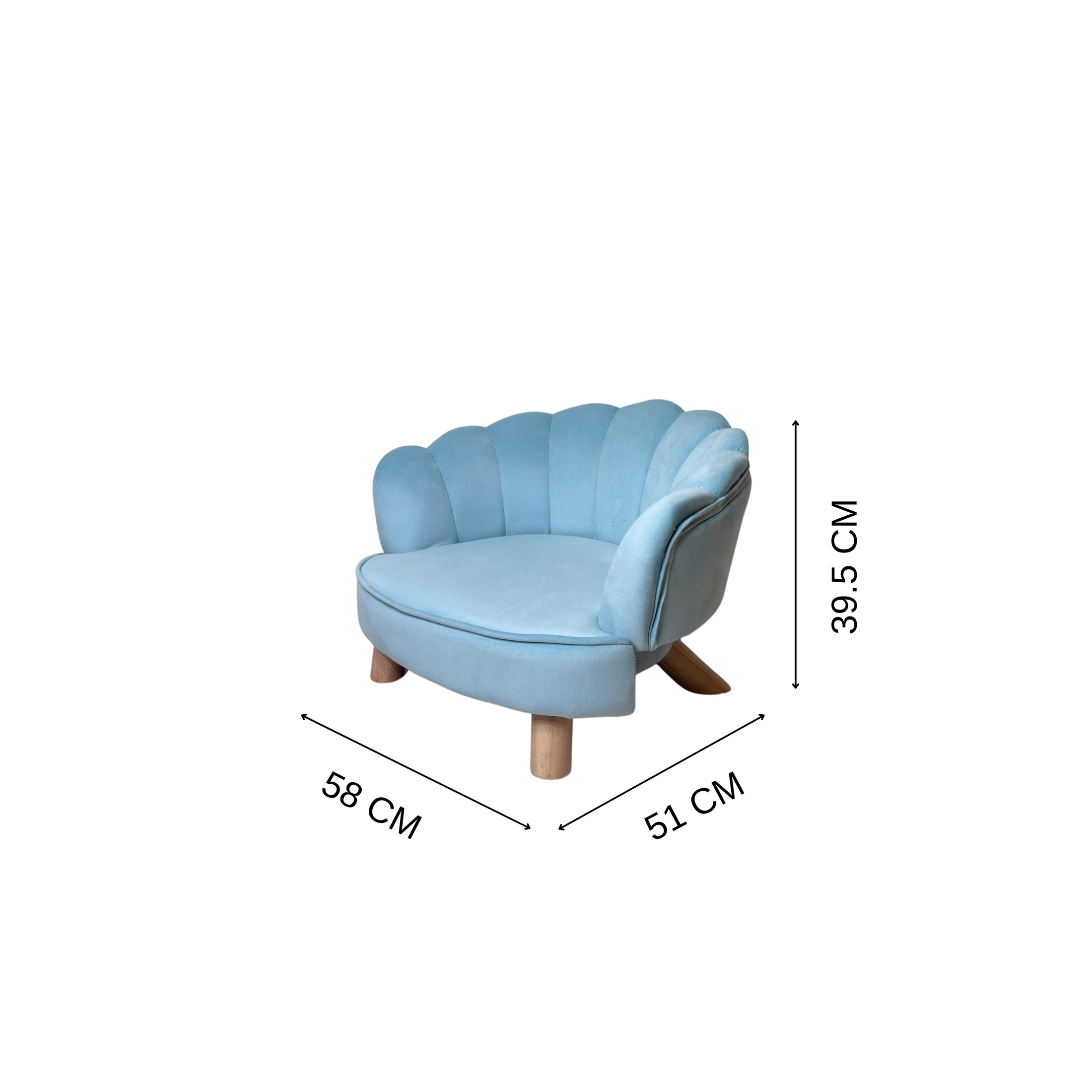 Aqua Blossom Chair